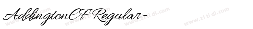 AddingtonCF Regular字体转换